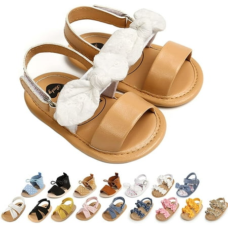

QWZNDZGR Baby Boys Girls Sandals Soft Sole Summer Shoes Baby Flat Shoes Beach Shoes First Walkers
