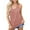 Pink, variant on Casual Sleeveless Racerback Tops with Pocket Women's Basic V-Neck Tank Tops