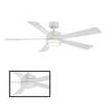 thumbnail image 3 of Wynd 60" Matte White Integrated LED Smart Ceiling Fan with Remote Control, 3 of 11
