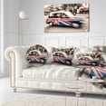 thumbnail image 3 of Designart UK Cab in London - Cityscape Photography Throw Pillow - 12x20, 3 of 5