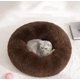 thumbnail image 3 of Modern Soft Plush Round Pet Bed for Cats or Small Dogs, Mini Medium Sized Dog Cat Bed Self Warming Autumn Winter Indoor Snooze Sleeping Cozy Kitty Teddy Kennel (20'' D x 8'' H, Light Grey), 3 of 5