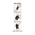 thumbnail image 5 of (3 pack) Equate Elastic Knee Stabilizer, Black, L/XL, 5 of 9