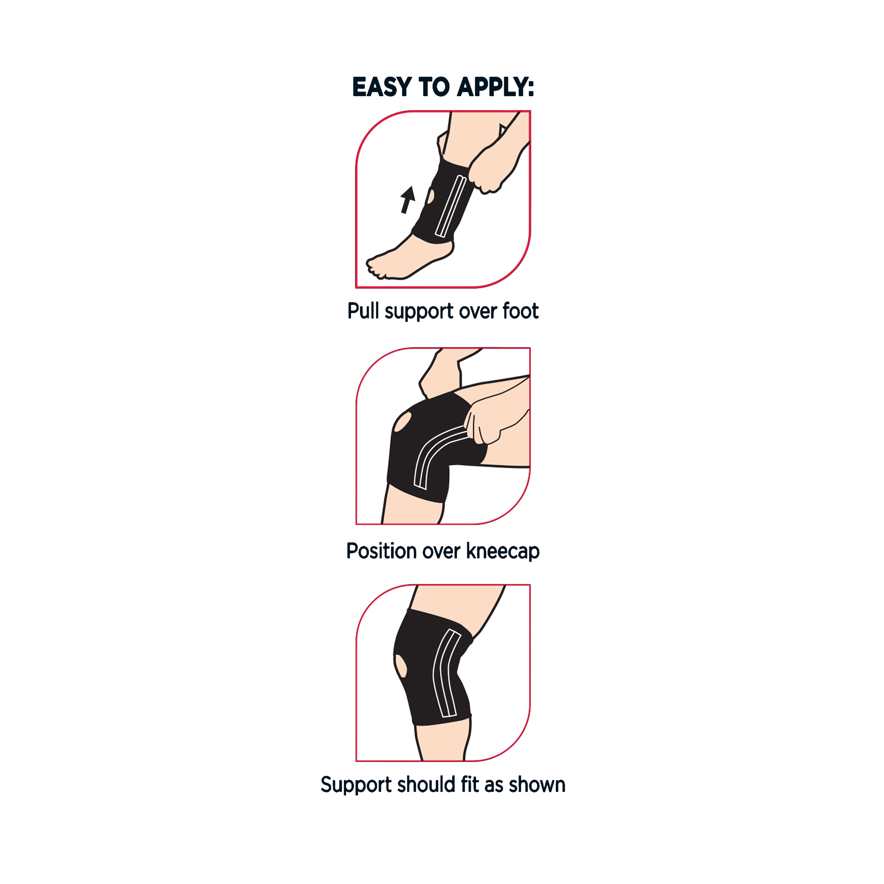 Equate Elastic Knee Stabilizer with Dual Support photo 3