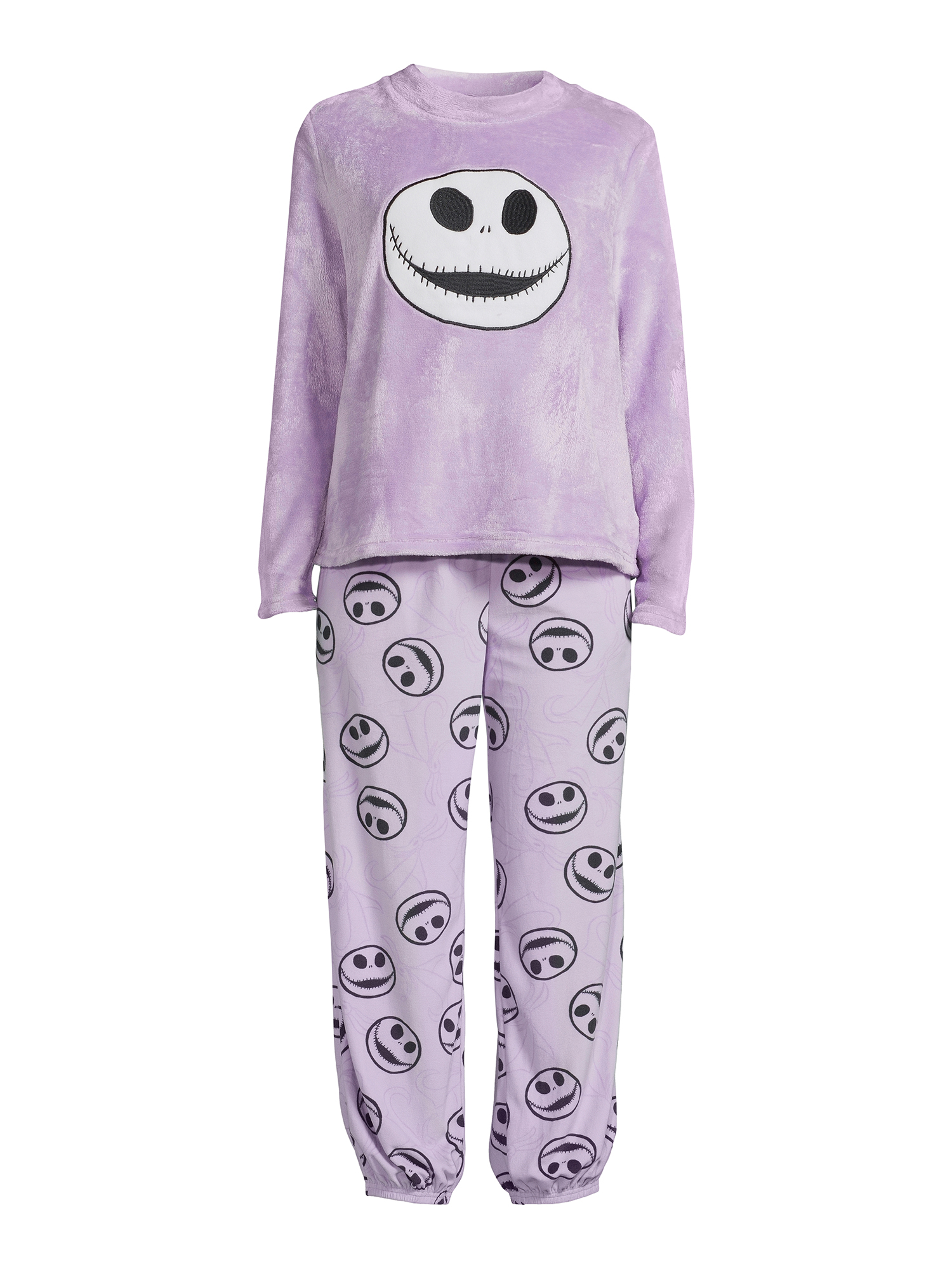 Disney Women's Nightmare Before Christmas Long Sleeve Top and Pants and Socks, 3-Piece Gift Set, Sizes XS-3X