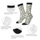 thumbnail image 4 of Balery White Popcorn Calcetas Largas con Estampado para Hombre y Mujer – Suaves y Transpirables, Talla Única (US 5-11), 4 of 6