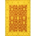 thumbnail image 1 of Ahgly Company Indoor Rectangle Oriental Yellow Traditional Area Rugs, 6' x 9', 1 of 4