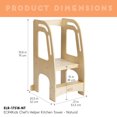 thumbnail image 2 of Ecr4Kids ELR-17518-NT Chefs Helper Kitchen Tower, Natural, 2 of 6