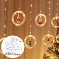 thumbnail image 3 of Luces de cortina navideñas con LED USB, novedad, árboles de Navidad para ventanas y techos, 3 of 8