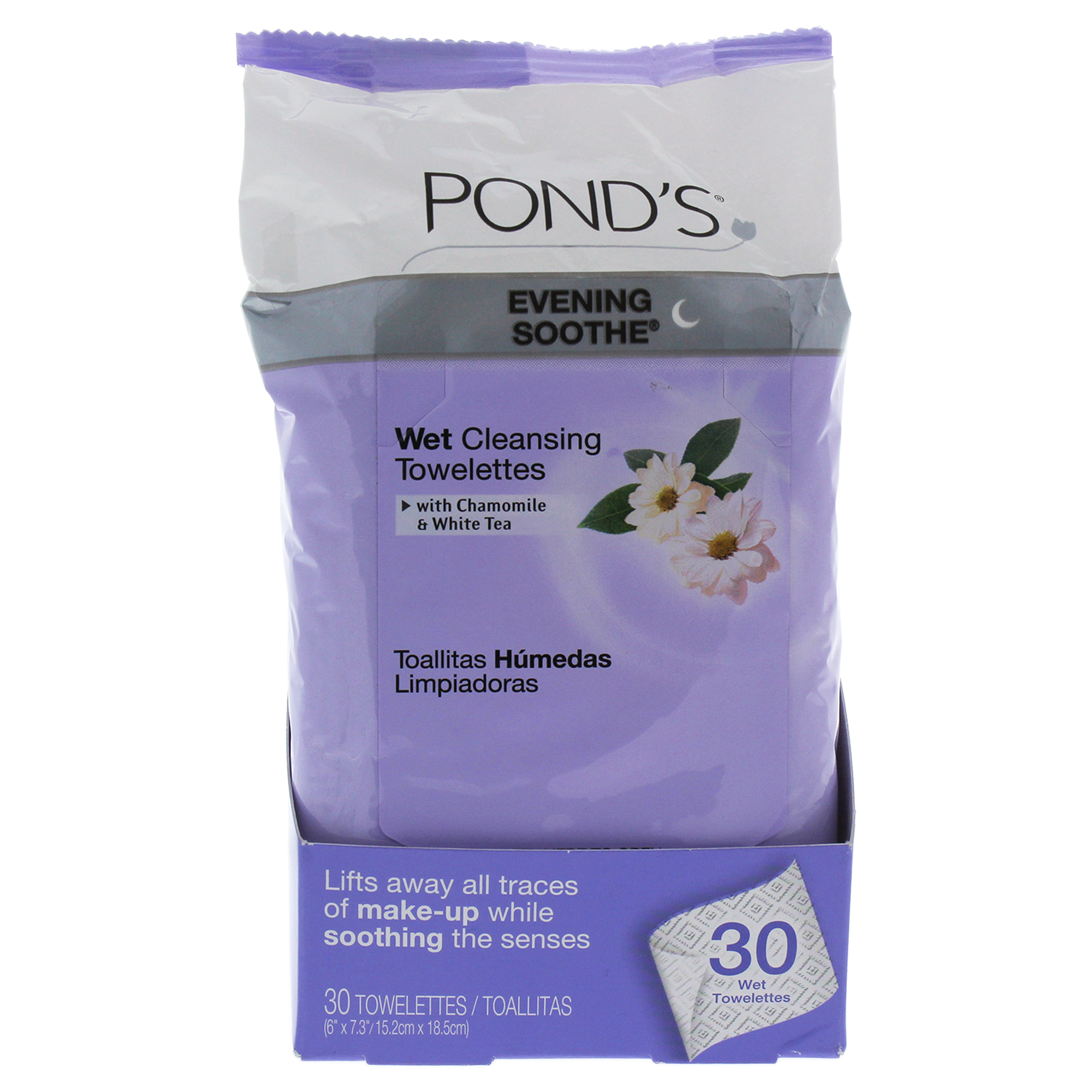 Evening Soothe Wet Cleansing Towelettes by Ponds for Unisex 30 Pc