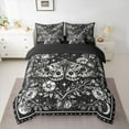 thumbnail image 2 of Homewish Teens Gothic Moth Bedding Comforter Set 7pcs,Abstract Starry Sky Queen Bedding Sets Super Cozy,Chic Floral Flowers Queen Sheet Sets,Lightweight Room Decor,Reversible, 2 of 8