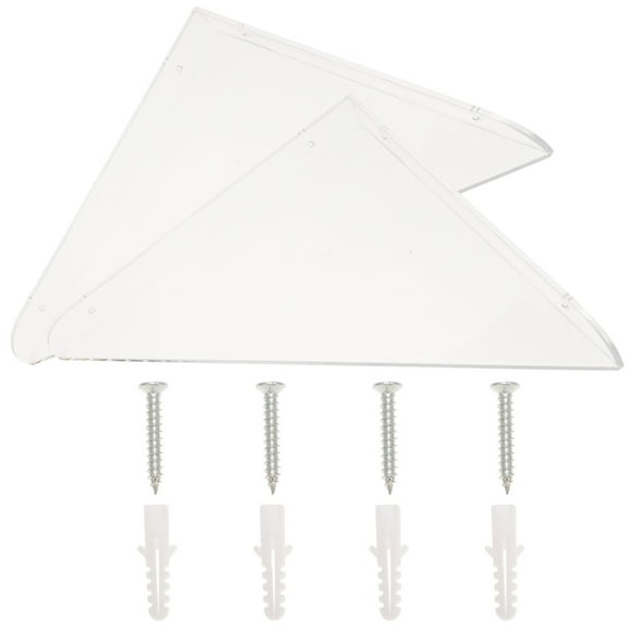 Acrylic Wall Shelf Corner Mount Display Shelves Wall-mounted Storage Rack