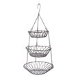 thumbnail image 1 of Satin Nickel 3 Tier Hanging Fruit Basket, 1 of 1