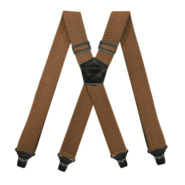 Bretelles pour Hommes, Bretelles Élastiques Réglables avec Clips Métalliques Solides, Sangles de Mode de 3,8 cm de Large pour Robe, Tenue de Boîte de Nuit, Usage Quotidien