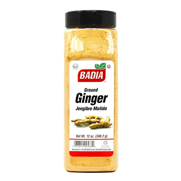 Badia Ground Ginger Powder, 12 oz - Fresh, Aromatic, Ground Ginger Root