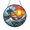 Acrylic 3.5 Inch, variant on Ocean Wave Sunrise Glass Suncatcher Window Hanging Coastal Sea Decor Bright Beach House Art Gift