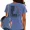 A-Blue, variant on UNISHE Women's You Are So Loved John 3 16 Print T-Shirts Floral Graphic Tees Washed Vintage Casual Tops Gray, M