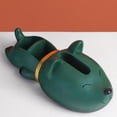 thumbnail image 4 of Caja de pañuelos creativa con forma de perro, soporte para servilletas, decoración para dormitorio, baño, hogar o bar. Verde, 4 of 9