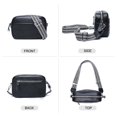thumbnail image 2 of Bandolera Utenwat Small de piel auténtica con RFID, color negro, 2 of 6