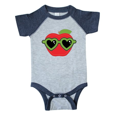 

Inktastic Apple Cute Food Gift Gift Baby Boy or Baby Girl Bodysuit