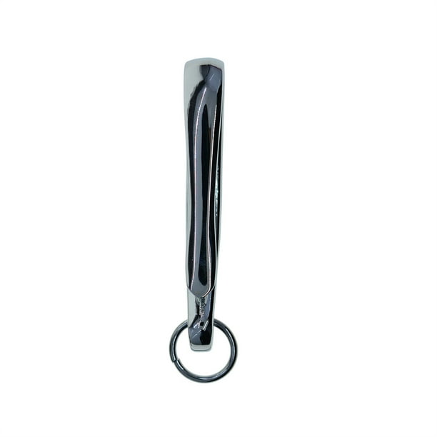 Inteprter Paquete de 2 ganchos de pesca japoneses en forma de U, llaveros con Clip para cinturón, ganchos para manualidades DIY, llavero para Artesanía Plata Inteprter HA010771-04B