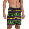 thumbnail image 3 of Rocae Carnival Mardi Gras for Men's Soft Sleep Pajama Shorts, Waistband and Pockets, 3 of 9