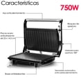thumbnail image 4 of Parrilla Sandwich panini Placas Antiadherentes Abertura 180°, 4 of 6