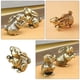 thumbnail image 4 of 2 mini figuras de conejo de latón vintage, adorables figuras de conejo para decoración de escritorio, estatua de conejo con forma de conejo, adorable estatua de conejo de latón, adorno., 4 of 7