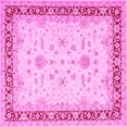 thumbnail image 1 of Ahgly Company Indoor Square Oriental Pink Traditional Area Rugs, 8' Square, 1 of 4