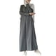 thumbnail image 1 of Vestido de manga larga Prolriy para mujer, vestido musulmán Abaya, vestido de oración, caftán largo con hiyab, vestido maxi de Dubái, vestidos de mujer, gris S, 1 of 5