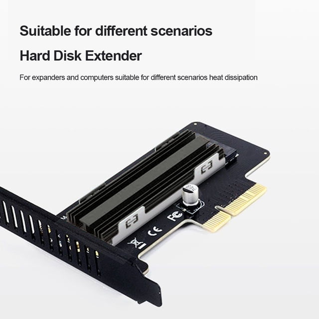 Enfriador de SSD M.2 Disipador de calor NVME de aleación de aluminio para SSD NVME M.2 2280 (negro)