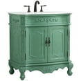 thumbnail image 4 of Elegant Kitchen and Bath 32 inch Single Bathroom vanity in vintage mint, 4 of 7