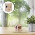 Stri Bird Breeding Nest Parakeet Nesting Box Natural Wood House Parrots