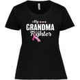 thumbnail image 3 of Inktastic Breast Cancer Awareness My Grandma is a Fighter Women's Plus Size T-Shirt, 3 of 5