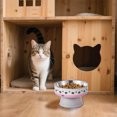 thumbnail image 3 of Elevated Cat Slow Feeder Bowl Tilt Raised Dish for Improved Eating Posture and Digestion with Non- Base Design, 3 of 3