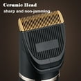thumbnail image 2 of Electric Hair Clipper Rechargeable Beard Hair Cutter Machine Professional Men's Wireless Trimmer Low Noise Ceramic Blade Haircut, 2 of 7