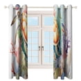 thumbnail image 3 of Blackout Curtains for Bedroom Ocean World Turtle Full Room Darkening Grommet Curtains for Living Room,Thermal Insulated Ombre Drapes, 3 of 7