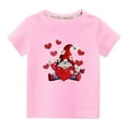 thumbnail image 2 of Cethrio Kids T-Shirts for Boys Summer Printed Crew Neck Casual Pink Shirts Size 3-4 Years, 2 of 6