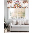 thumbnail image 3 of Thanksgiving Valances for Windows Happy Fall Pumpkin Maple Leaf Truck Harvest Kitchen Valance Curtain Rod Pocket Small Curtains for Cafe Bathroom Laundry Basement 42" x 18", 3 of 8