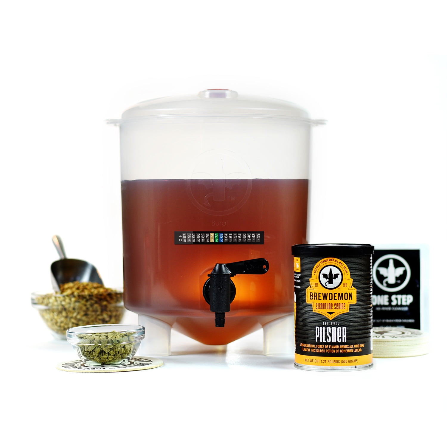 BrewDemon One Evil Pilsner Beer Making Kit Easy To Use AllMalt