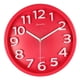 thumbnail image 3 of Reloj de pared silencioso Zulema moderno rojo 30 cm, 3 of 6