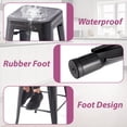 thumbnail image 5 of VOLIX 24inches Black Stackable Metal Bar Stool Backless Indoor-Outdoor Counter Stools Set of 4, 5 of 9