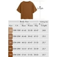 thumbnail image 5 of SHOWMALL Women's Plus Shirts Batwing Half Sleeve Drop Shoulder Shirt Textured Fashion Blouse 3X Red, 5 of 7
