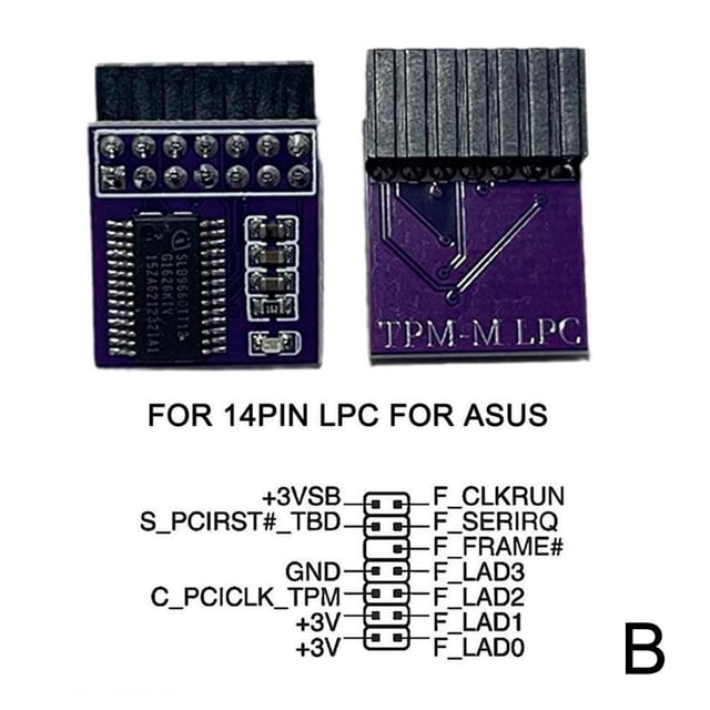 Module de Sécurité Tpm20 Prend en Charge les Cartes Mères Multimarques 20-1 Broche 12 14 18 Vente