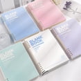 thumbnail image 7 of B5 Spiral Bound Blank Notebook, Frosted Translucent Hardcover Unlined Sketch Book, 5 Pastel Color Double Wire Journal for Note Taking, Office Work, Daily Journaling, Travel Planning, 7 of 7