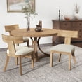 thumbnail image 2 of GDF Studio Sorrel Indoor Dining Chair, Natural + Beige, 2 of 7