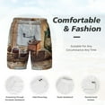 thumbnail image 5 of Balery Oil Lamp Coffee Beans Mens Swim Trunks Swim Shorts for Men Quick Dry Inseam Beach Shorts with Compression Liner Pocket-Medium, 5 of 9