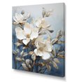 thumbnail image 2 of Designart "Painted Blue And White Magnolias" Magnolias Canvas Wall Art, 2 of 7