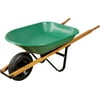Landscapers Select Wheelbarrow, Lacquered Wood Handle, 4 Cu-Ft Heap, Steel, 15 In Tire