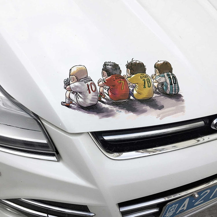 Mulanimo Unique 3D Animal Cartoon Design PVC Decals Car Funny Stickers Body Styling Decoration Sticker