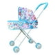 thumbnail image 2 of Cochecito de bebé plegable para muñecas, carrito interactivo para niñas, regalo para juego de simulación, juguete para niños, niñas y niños pequeños Azul, 2 of 10